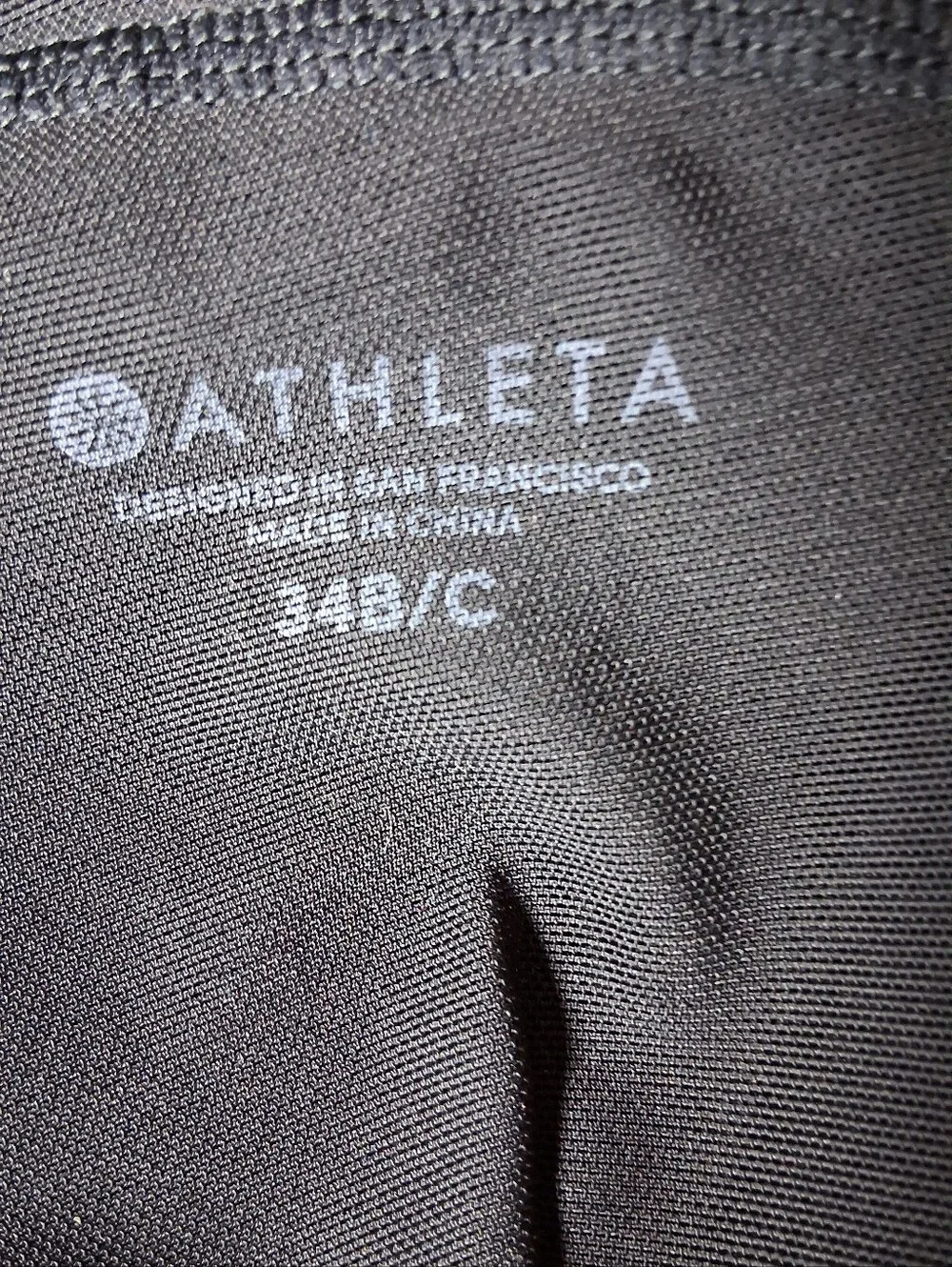 Athleta Ibiza Geo High Neck Bra Cup Bikini Top With Underwire